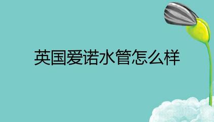 英国爱诺水管怎么样