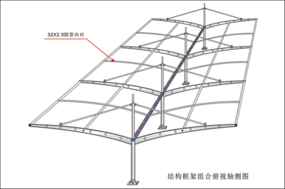 钢结构轿车车棚结构图（钢结构车棚施工注意事项） 钢结构蹦极设计 第5张