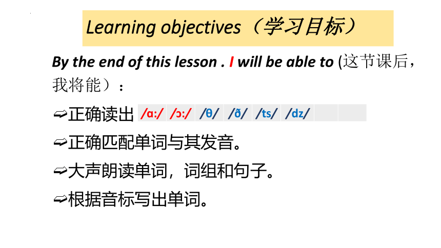 objectives读音发音音标