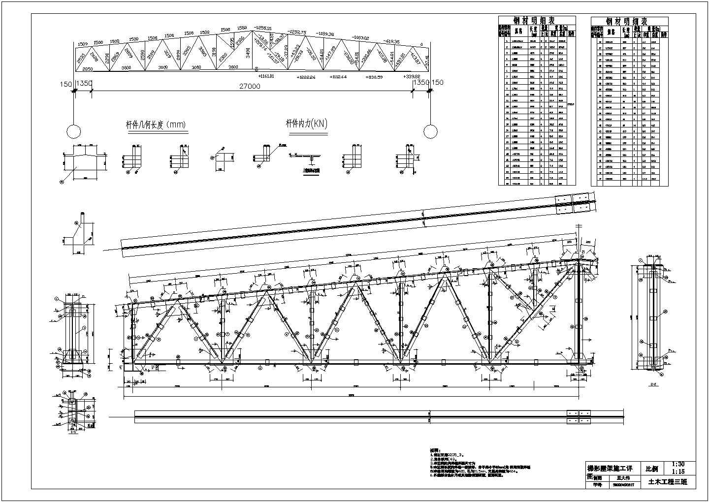 梯形鋼屋架設計材料表圖片（梯形鋼屋架施工難點解析梯形鋼屋架設計材料表內容概覽）