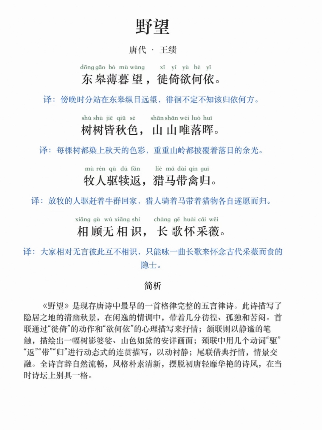 野望翻译解析