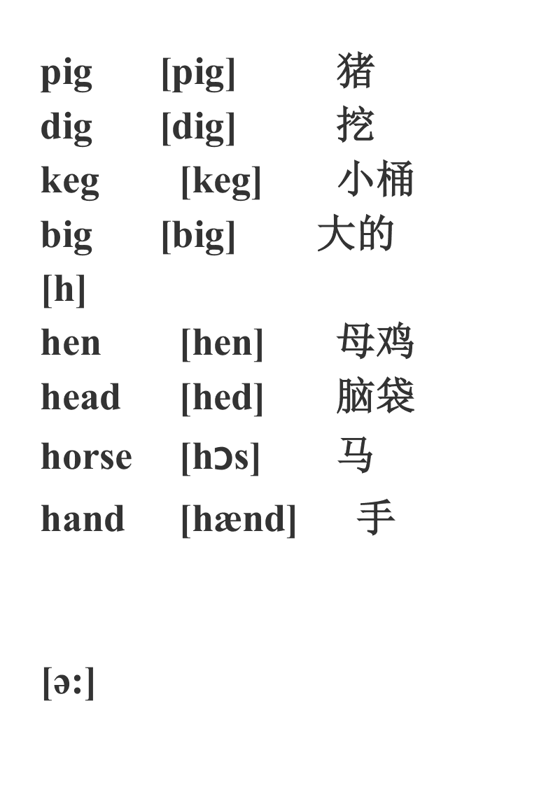 dig怎么读音标