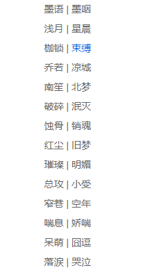两个字的游戏名字女