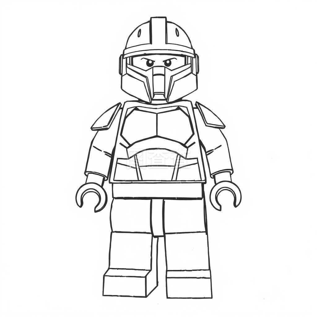 乐高简笔画图片 乐高简笔画教程 乐高积木小人怎么画 乐高儿童画